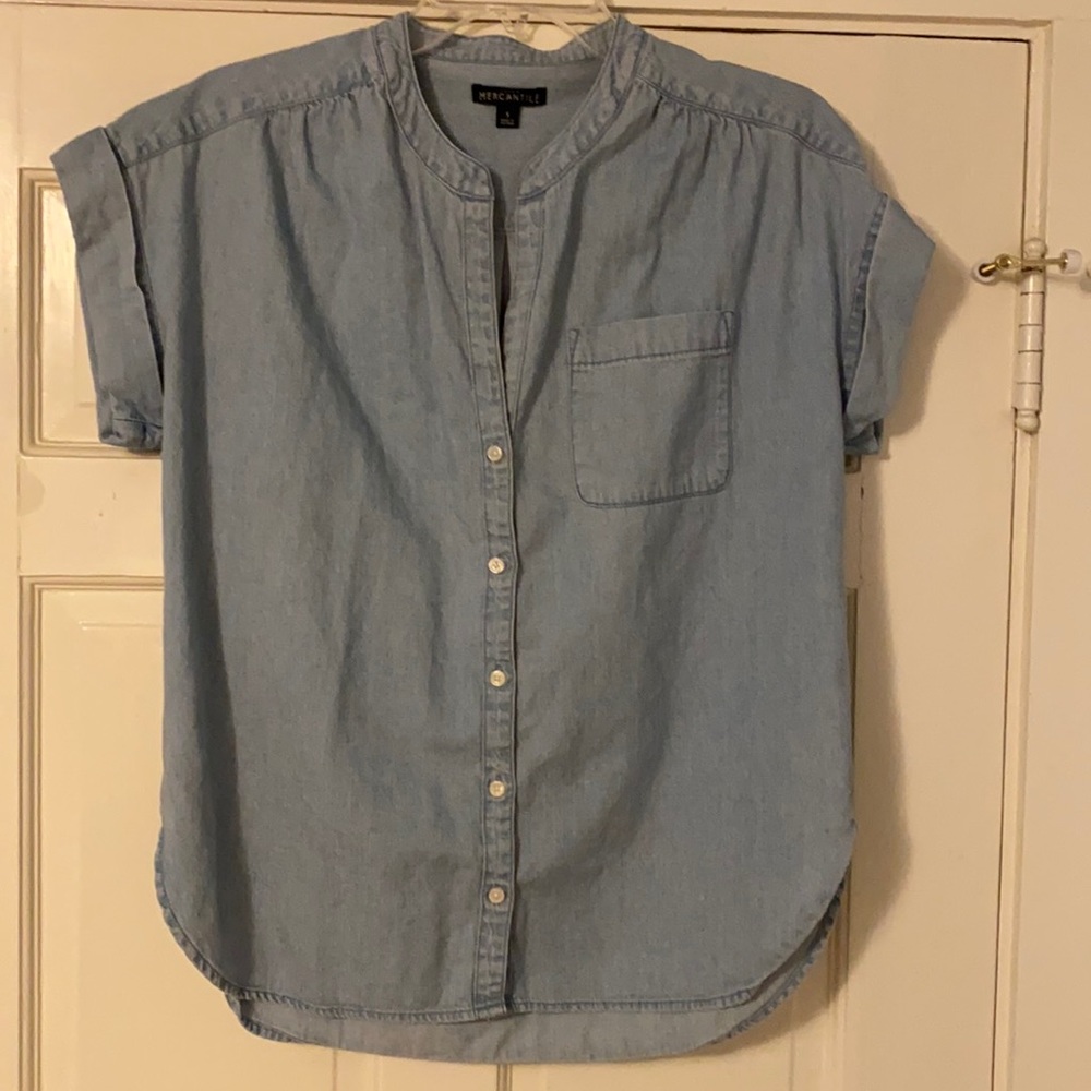 JCrew Merchantile denim top